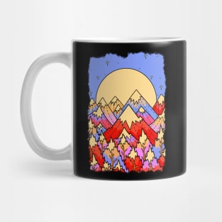 Vibrant winter land Mug